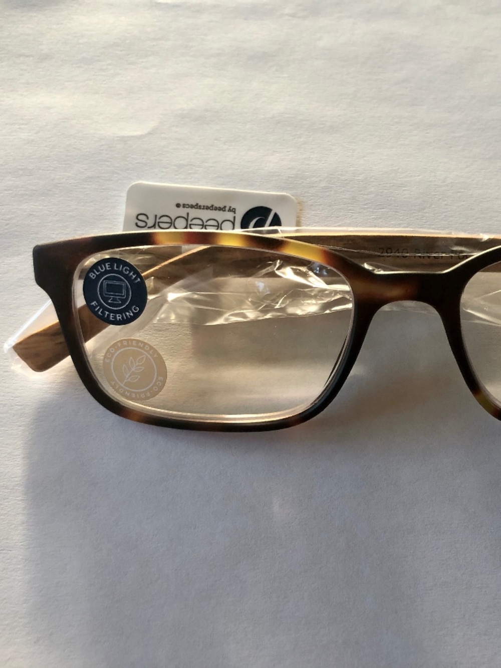 New Tortoise & Wood Unisex Peepers Blue Light Blocking Readers +1.50